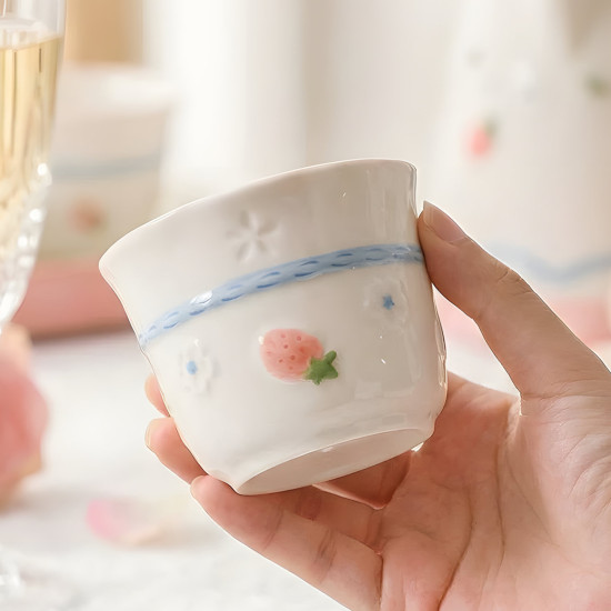 Porcelain Teapot & Cup Set 4 Pcs